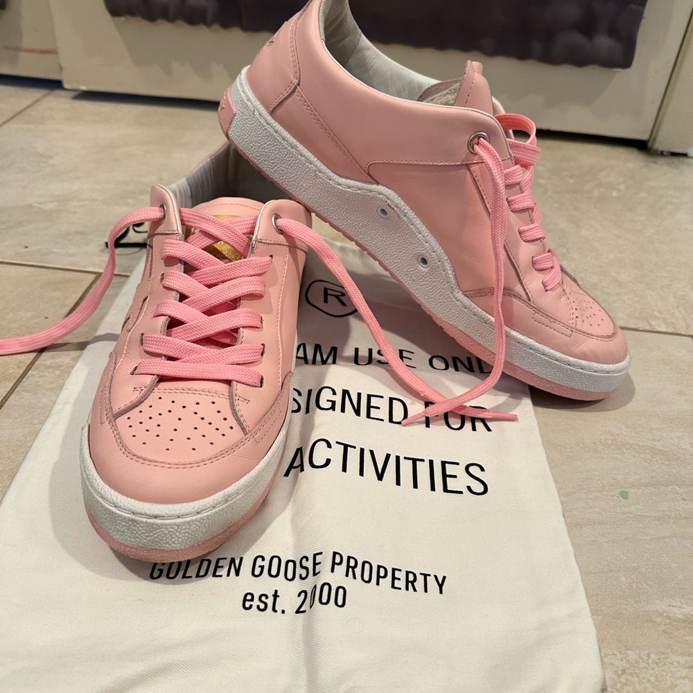 Golden Goose Men’s YEAH Sneakers (Pink) 
EU Size 44, US Size 11